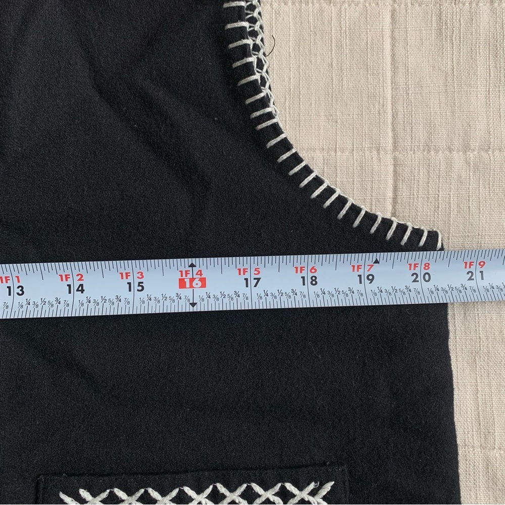 Talbots Vintage Women’s Snowflake Wool Vest Black Size Large‎ - Picture 6 of 7